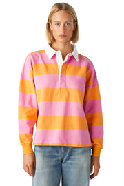Preppy smart-casual polo sweatshirt for everyday wear