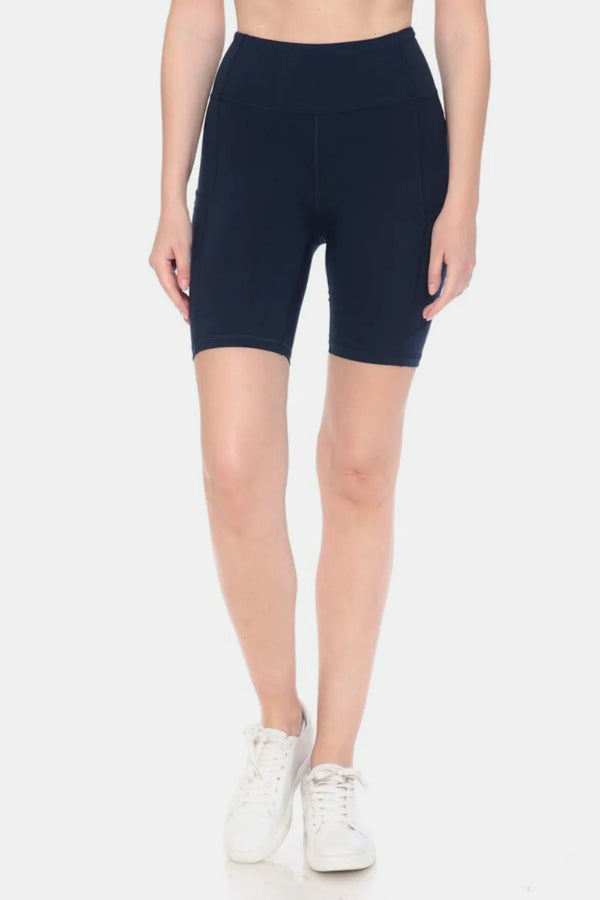 High Waist Gym Shorts — Moisture-Wicking Active Shorts