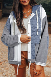 Casual quilted jacket in a 95% polyester blend with medium stretch
