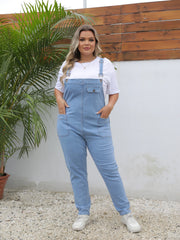 Regular-fit overalls-style denim jumpsuit for all-day wear