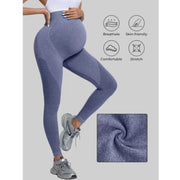 Maternity high waist leggings with gentle tummy support
