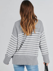 Maanga crew neck pullover with flattering ruched detailing