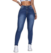 Vintage-inspired stone wash skinny denim jeans by Maanga, all-day comfort