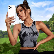 Seamless crop tank top with smooth chafe-free feel