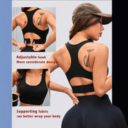 Breathable moisture-wicking sport bra tank top for workouts