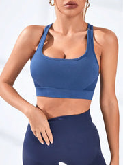 Breathable quick-dry sports bra for training days