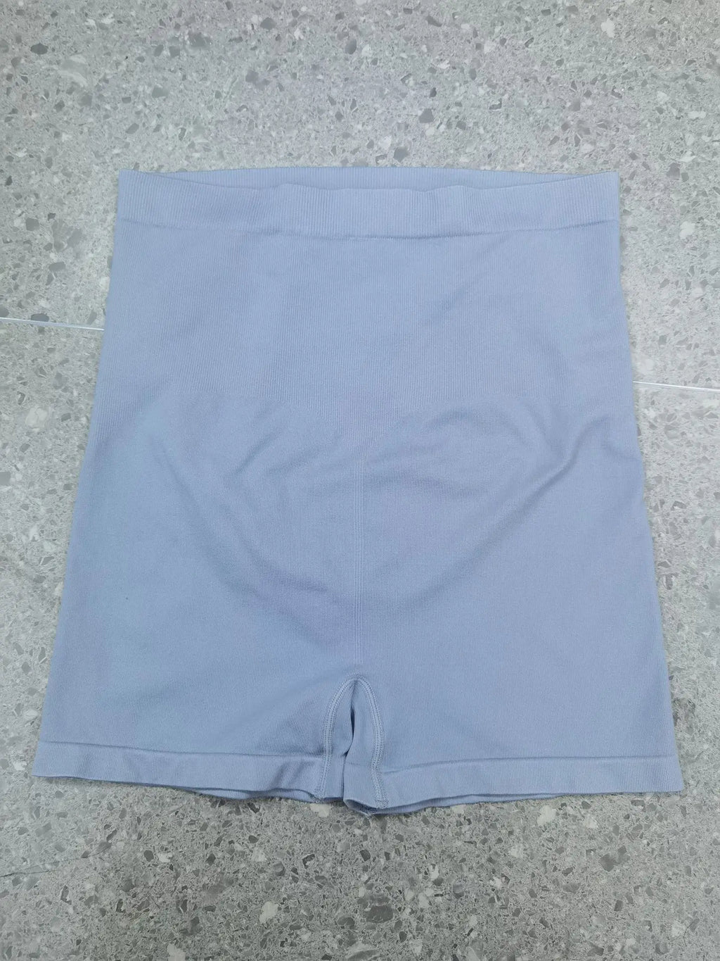 Maternity Seamless High Waist Belly Support Sports Yoga Shorts High Elastic Lightweight Solid Color Three-Quarter Pants