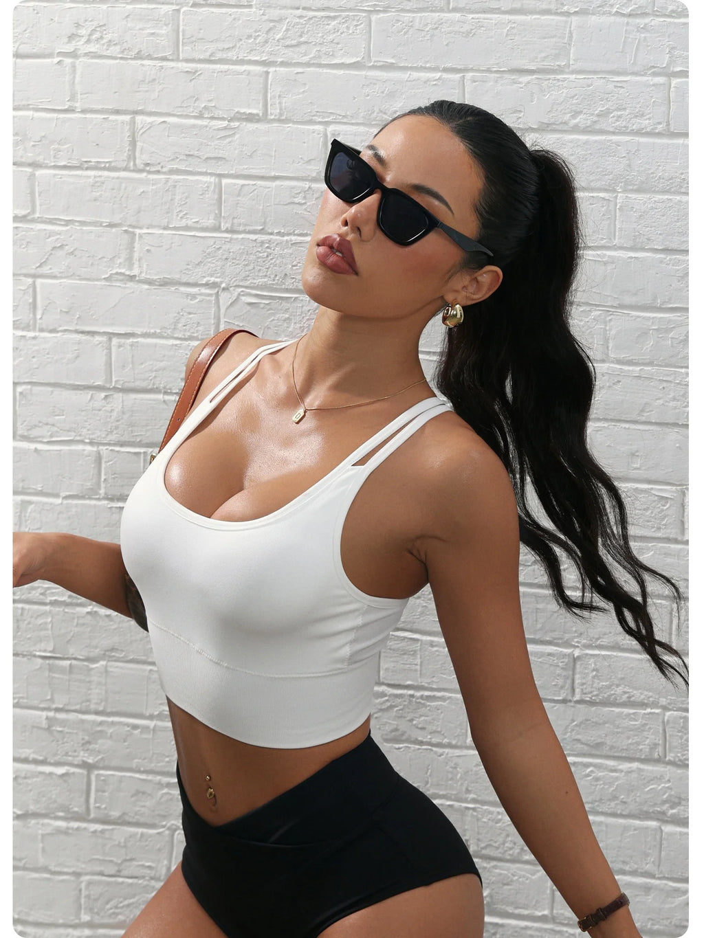 Women's Fitness High-Intensity Breathable Yoga Sports Bra Shock-Proof Fixed Cup with Removable Chest Pads