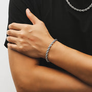 6mm Twist Rope Bracelet available in 7, 8 and 9 inch lengths