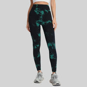Maanga quick-drying sport leggings with wrinkle-styled texture