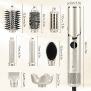 High-speed brushless motor air styler for fast drying and frizz control