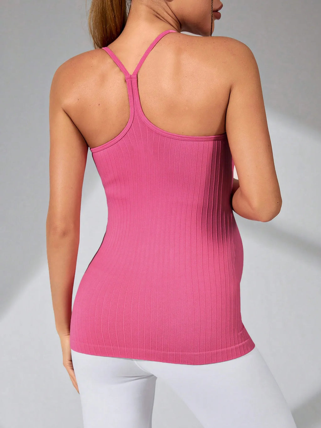Women's Maternity Racerback Yoga Tank Tops Moisture-Wicking Sweat-Absorbing Quick-Dry Slim Fit Pregnancy Training Tops