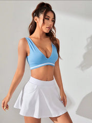 Maanga fitness vest bra with breathable quick-dry knit