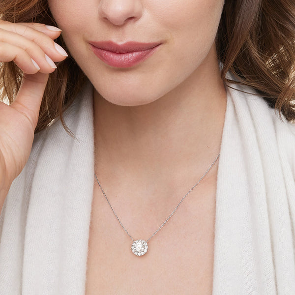 Cross Necklace with 1CT Moissanite — 14K Gold Plated 925 Sterling Silver Pendant