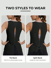 Lightweight gym tank with relaxed loose fit for easy movement