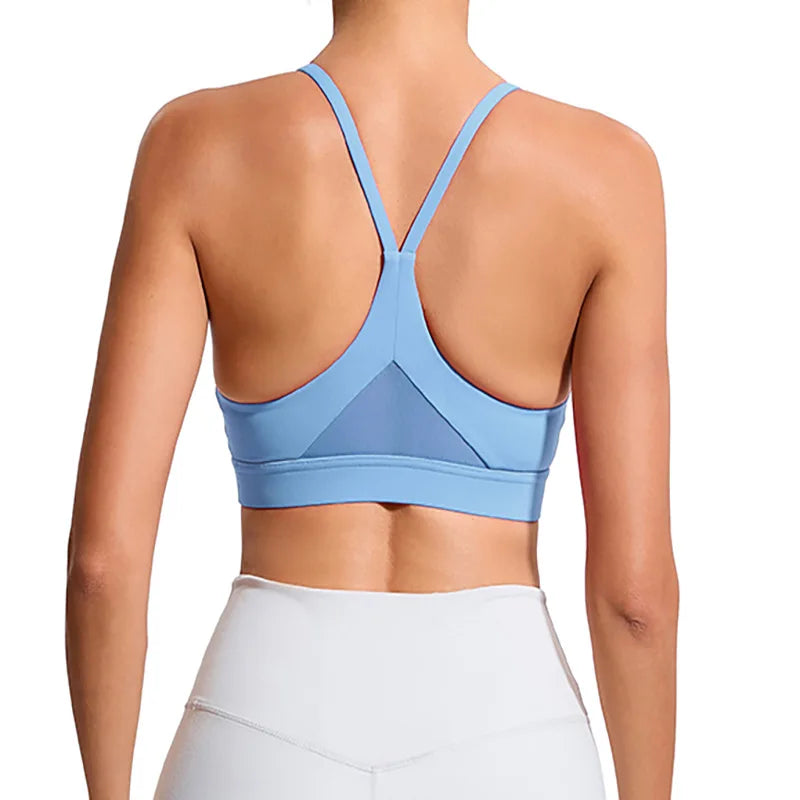 Women's Y-Back High-Support Sports Bra — Shockproof & Breathable