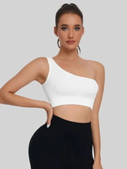 Breathable crop-style workout tank for fitness and Pilates