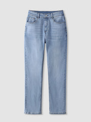 Full-length Boyfriend Jeans with roomy relaxed cut through hips and thighs