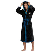 Cozy unisex flannel robe with thermal weave for everyday warmth