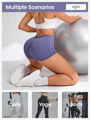 Seamless scrunch workout shorts with butt-lifting design