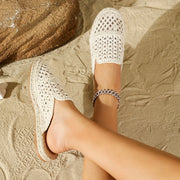 Flat beach sandals with cushioned PU midsole for all-day comfort