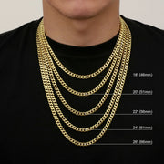 Gold plated Cuban curb chain for everyday layering