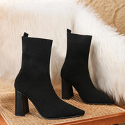 Slip-on ankle boots with stretch-friendly fit for easy wear