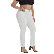 Skinny straight-leg ripped jeans for casual all-year wear
