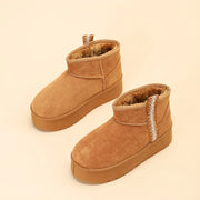 Maanga bohemian snow ankle boots in Brown with plush lining