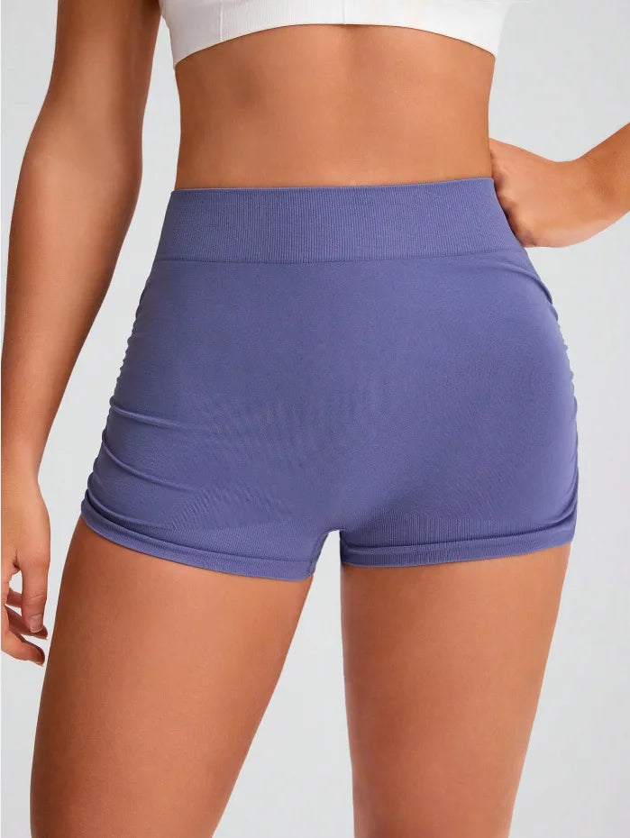 Workout Shorts for Women Scrunch Butt Lifting 3''- Medium Waisted Booty Workout Volleyball Yoga Seamless Shorts