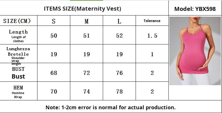 Women's Maternity Racerback Yoga Tank Tops Moisture-Wicking Sweat-Absorbing Quick-Dry Slim Fit Pregnancy Training Tops