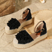 Maanga sandals with textured wave-wrinkle canvas upper