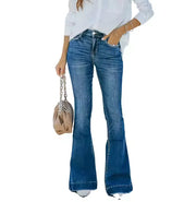 Retro vintage flare jeans with loose relaxed silhouette