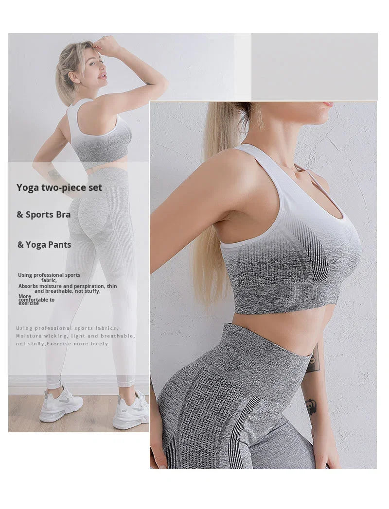 Women's Seamless Tie-Dye Yoga Bra High Elastic Breathable Quick-Dry Sports Bra for Fitness Running