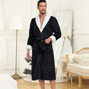 Hooded fleece robe for spa mornings and after-shower comfort