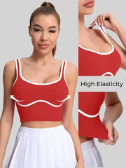 Maanga sleeveless yoga tank with adjustable straps