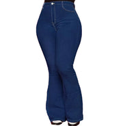 Maanga plus size wide-leg jeans with vintage-inspired washed finish