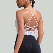 High-support sports bra with backless design