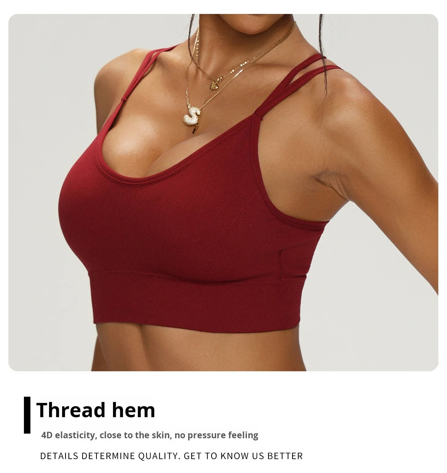 Women's Sports Bras Quick-Dry Breathable Yoga Bra Beautiful Back Naked-Feel Fitness Top for Sports