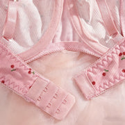Maanga two-piece bra and G-string set with adjustable straps and back-hook closure
