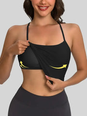 Maanga sports bra tank with medium support for yoga and light cardio