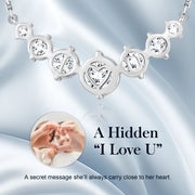 Maanga sterling silver necklace on classic cable chain