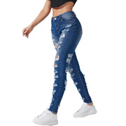 Maanga ripped skinny jeans in slim cotton-blend denim