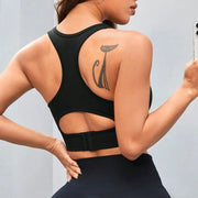 Seamless crop tank top with crew neckline