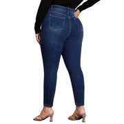 Women's skinny jeans in cotton-polyester blend with all-day stretch