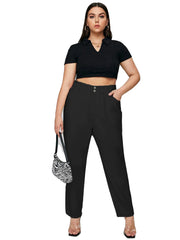 Floor-length wide leg jeans in medium wash denim blend