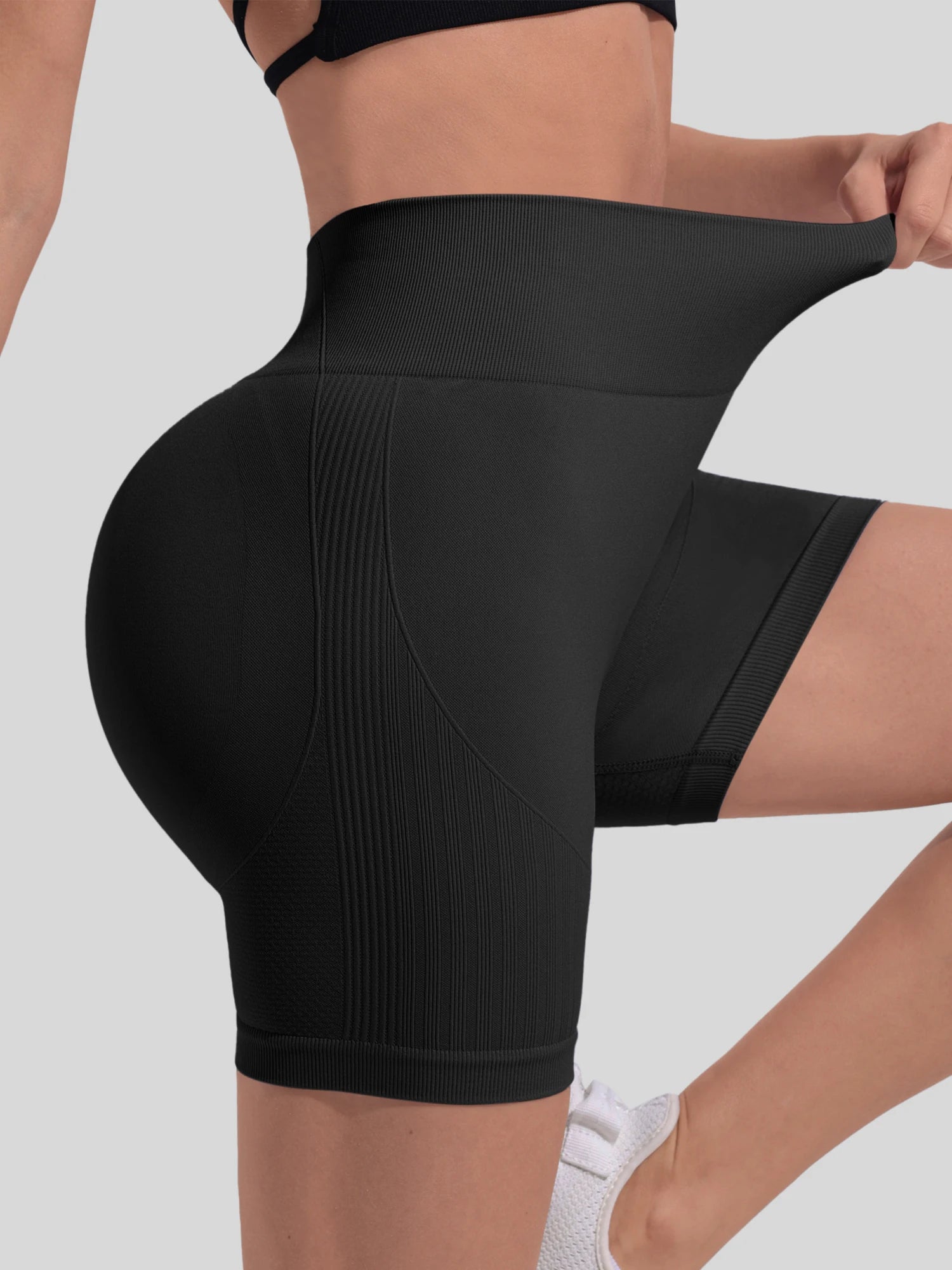 Scrunch Butt Workout Shorts for Women — Seamless 4" Yoga Shorts