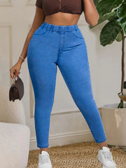 Slim fit black denim jeans in washed medium finish