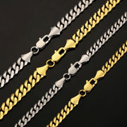 5MM Cuban link necklace showing bold classic curb weave detail