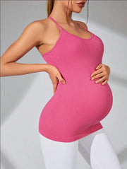 Maternity activewear tank top for yoga and everyday wear